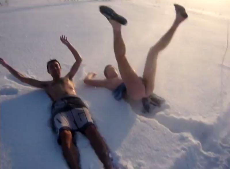 from Aaron naked girls stuck in ice naked boy clothed boy